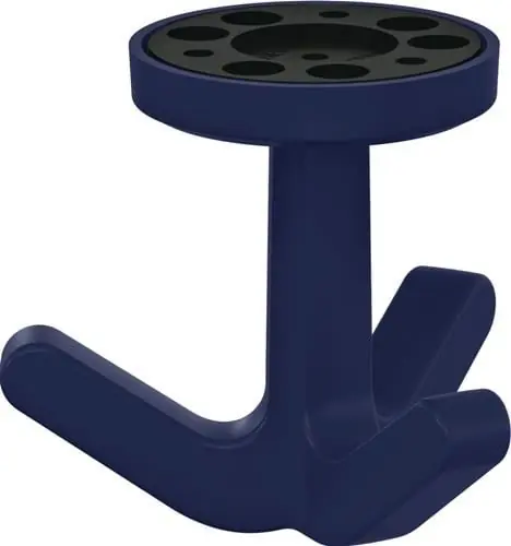 Dreifachhaken Ser.477 matt,elastisch 50 stahlblau H.69mm D.51mm HEWI Abverkauf