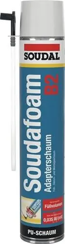 Versand Am Gleichen Tag 1K-Montageschaum SOUDAFOAM 750 ml B2 champagner m.Einw.-Handsch.Dose SOUDAL