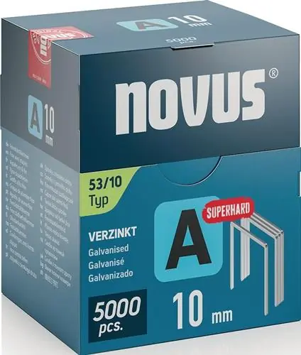 Preis Gesenkt Feindrahtklammer A Typ 53 Klammer-B.11,3mm 10mm 0,75mm superhart 5000 St.NOVUS
