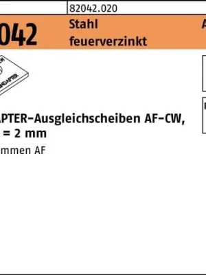 Ausgleichsscheibe R 82042 AF M20 CW Stahl feuerverz. 1 Stück LINDAPTER Jetzt Bestellen