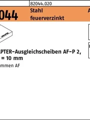 Ausgleichsscheibe R 82044 AF M20 P2 Stahl feuerverz. 1 Stück LINDAPTER Must-Have