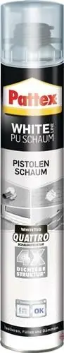 1K-Pistolenschaum White Line PUS75 750 ml B2 weiß m.Einw.-Handsch.Dose PATTEX Geprüft