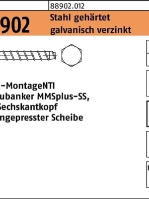 Schraubanker R 88902 MMSplus-SS 7,5x100/45/65 Stahl geh.galv.verz. 50St. HECO Bestpreis