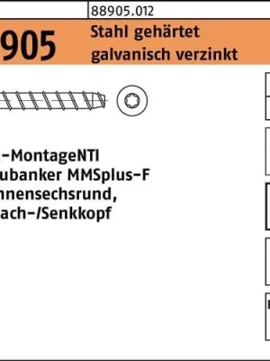 Schraubanker R 88905 MMSplus-F 7,5x80/25/45 T40 Stahl galv.verz. 50St. HECO Online Kaufen