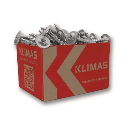 Tellerkopfschraube 6x200 Tellerkopf hell verz.TX30 KLIMAS Markenware