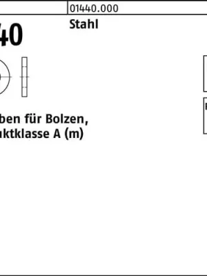 Abverkauf Scheibe DIN 1440 f.Bolzen 12x 25x 3 Stahl 100 Stück