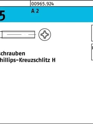 Abverkauf Senkschraube DIN 965 PH M3x 16-H A 2 200 Stück