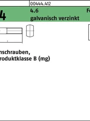 Abverkauf Augenschraube DIN 444 FormB BM 8x 45 4.6 galv.verz. 25 Stück