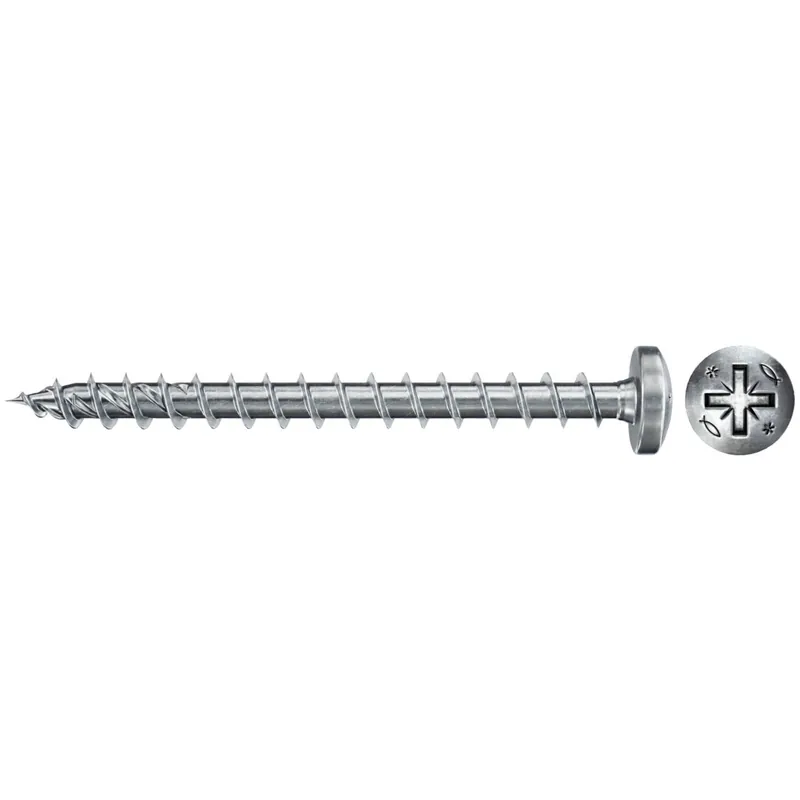 Fischer 50x Power-Fast II FPF II PZF 6 x 70 mm BC an Head mit Kreuzschlitz PZ Vollgewinde galvanisch verzinkt blau passiviert - 670538 Wochenendangebot