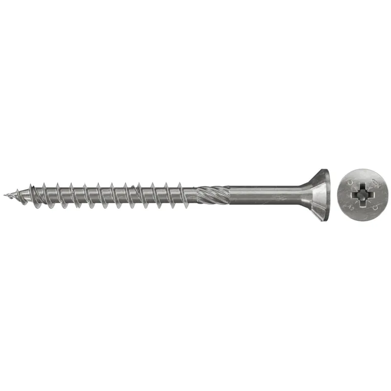 Saisonangebot Fischer 200x Power-Fast 4 x 45 Senkkopf nicht rostender Stahl A2 Teilgewinde Kreuzschlitz PZ - 657177