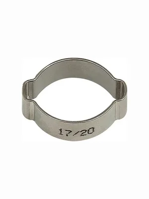 Mega-Angebot Riegler 50x Schlauchklemme 2-Ohr Edelstahl 1.4301 (W4) Spannbereich 13 - 15 mm - 179470