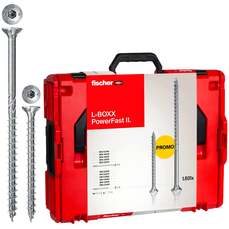 Nur Heute Fischer L-BOXX 102 Power-Fast II 1.801 tlg. - 558739