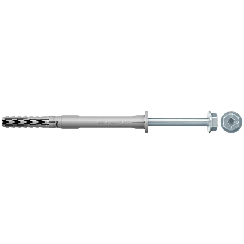 Fischer 50x Langschaftdübel SXR 10 x 80 mm T mit Sicherheitsschraube - 46263 Aktuell