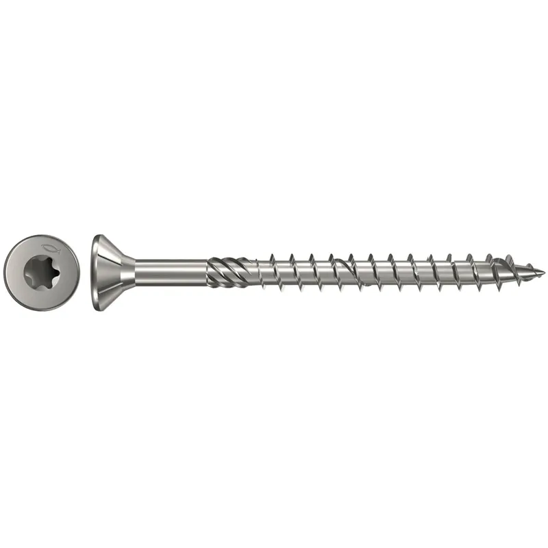 Fischer 200x Power-Fast 4,5 x 80 Senkkopf nicht rostender Stahl A4 Teilgewinde Innenstern TX - 040505 Knallerangebot