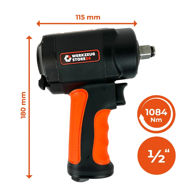 WS24 Druckluft-Schlagschrauber 1/2" mini - WS24-100109 Finale Aktion