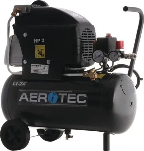 AEROTEC Kompressor 220-24 210l/min 8bar 1,5 kW 230 V,50 Hz 24l - 20088344 Kostenloser Versand