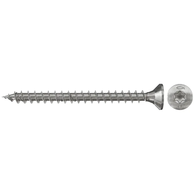 Fischer 300x Power-Fast 3,5 x 20 Senkkopf nicht rostender Stahl A2 Vollgewinde Innenstern TX - 657016 Must-Have