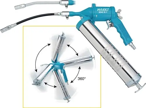 Hazet Druckluftfettpresse 9042N-1 230l/min 400 ml 6,3bar - 9042N-1 Versand Am Gleichen Tag