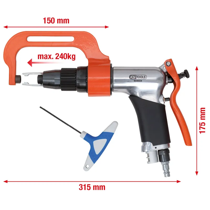 Preiswert KS TOOLS Druckluft-Schweißpunkt-Bohrmaschinen-Satz 3tlg. - 515.1310