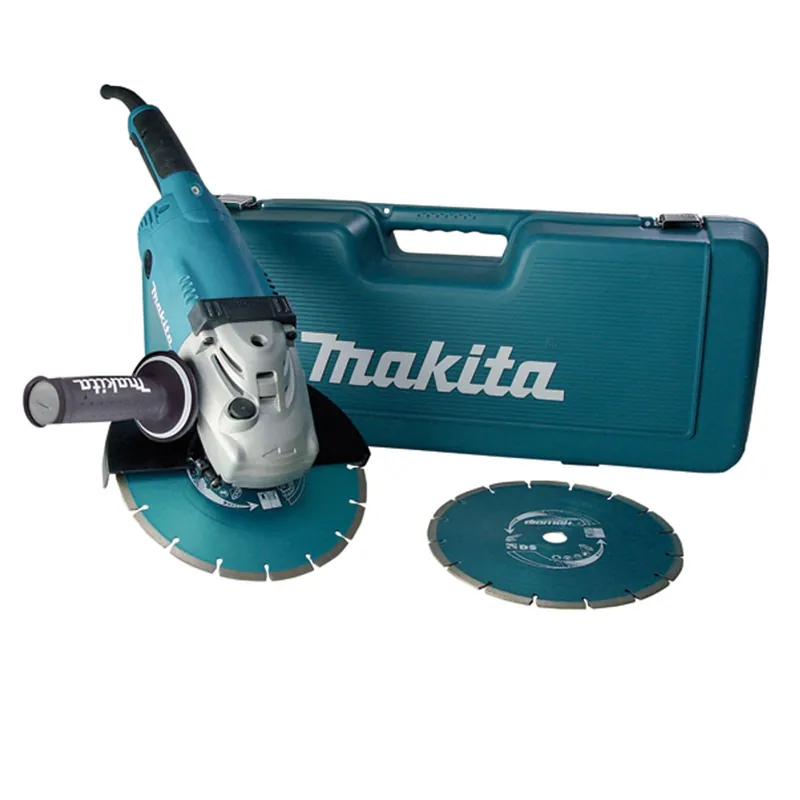 Zertifiziert Makita GA9020RFK3 Winkelschleifer Ø 230 mm 2.200 W inkl. 2 Diamantscheiben im Koffer