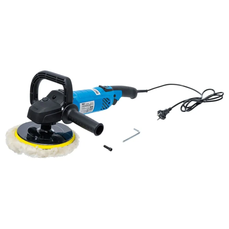 BGS Elektro-Poliermaschine 180 mm 1.300W inkl. Zubehör-Set - 9337 Kostenloser Rückversand