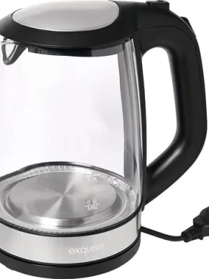 Versand Am Gleichen Tag Wasserkocher WK 3501 swg 2200 W schwarz ,2l 1,1kg Glas,VA LED blau - 5010060