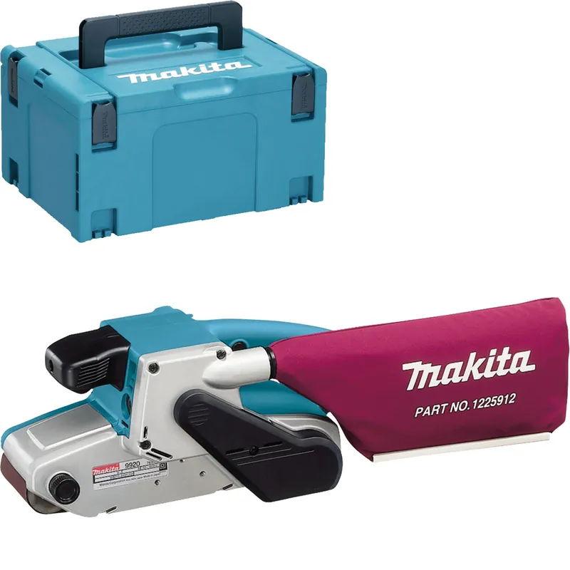 Makita 9920J Bandschleifer 76 mm 1.010 W im MAKPAC Preis Gesenkt