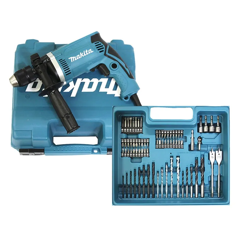 Wochenendangebot Makita HP1631KX3 Schlagbohrmaschine 710 W inkl. Zubehörset 74 tlg. im Koffer