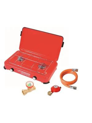 ROTHENBERGER Industrial Duo Campingkocher inkl. Schlauch & Regler mit Gas OFF Set - 1500005397 Bestpreis