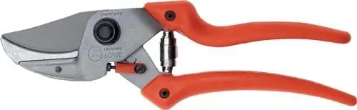 LÖWE Gartenschere Amboss Löwe 8.107 Gesamtlänge 210 mm Schneidleistung 24 mm mit Ku-Griffen - 8107 Preisknaller