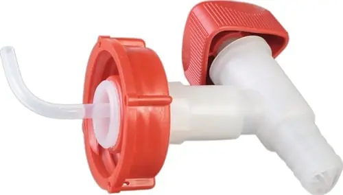Zertifiziert HÜNERSDORFF Auslaufhahn HDPE/LDPE DIN 51 - 550700