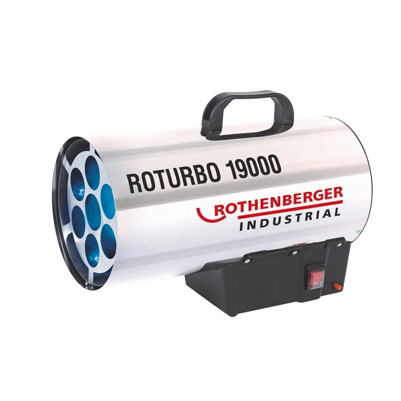Super-Preis ROTHENBERGER Industrial Heizkanone ROTURBO 19000 mit Piezo inkl. Schlauch & Regler - 1500000051