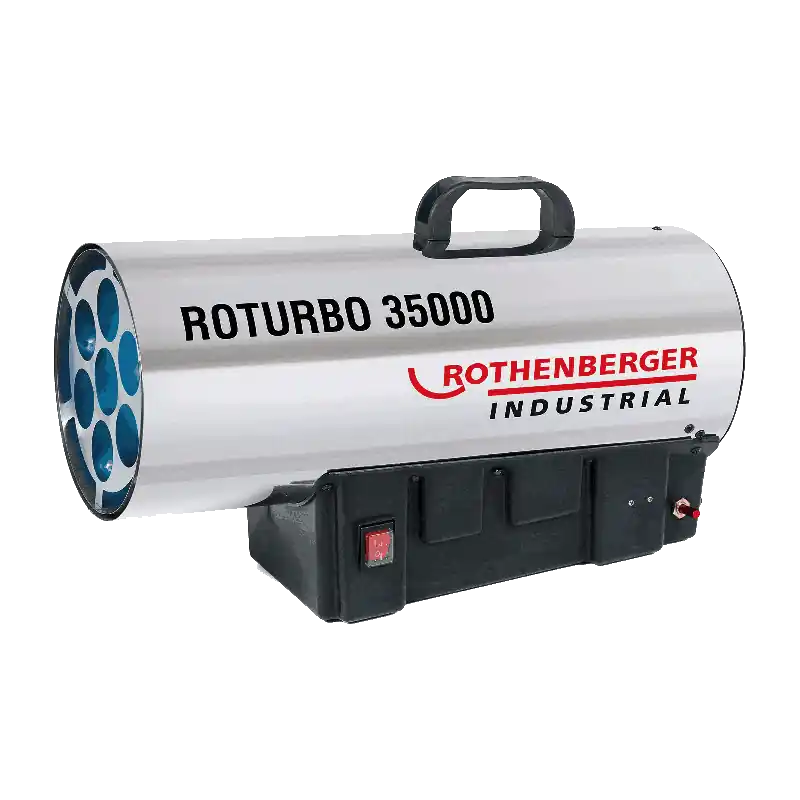 Nur Heute ROTHENBERGER Industrial Heizkanone ROTURBO 35000 mit Piezo inkl. Schlauch & Regler - 1500000363
