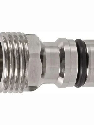 GEKA Gerätestecker plus-Stecksystem Messing vernickelt AG 20,95 mm - 46.1710.8 Versand Am Gleichen Tag