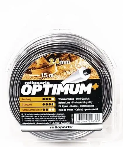 Super-Preis Nylonfaden Optimum Fadenstärke 2,4mm Fadenlänge 15m RATIOPARTS