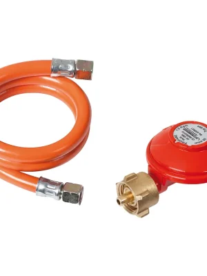 Sonderaktion ROTHENBERGER Industrial Set 80 cm Gasschlauch & Druckregler Propan 50 mbar 2X G¼ Zertifiziert EN 16436-1 - 1500005306