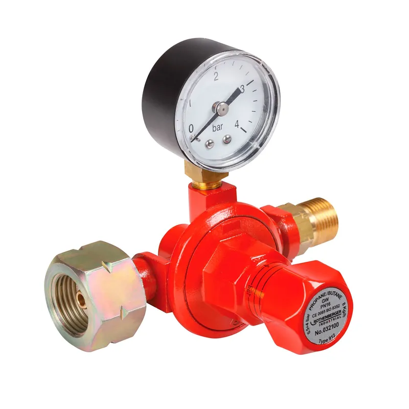 ROTHENBERGER Industrial Propanregler mit Manometer stufenlos regelbar 0,5-4 bar - 032100E Preisreduziert