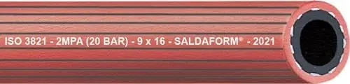 Kostenloser Versand Acetylenschlauch SALDAFORM®/ROT ID 8mm Wandst.3,5mm AD 15,0mm