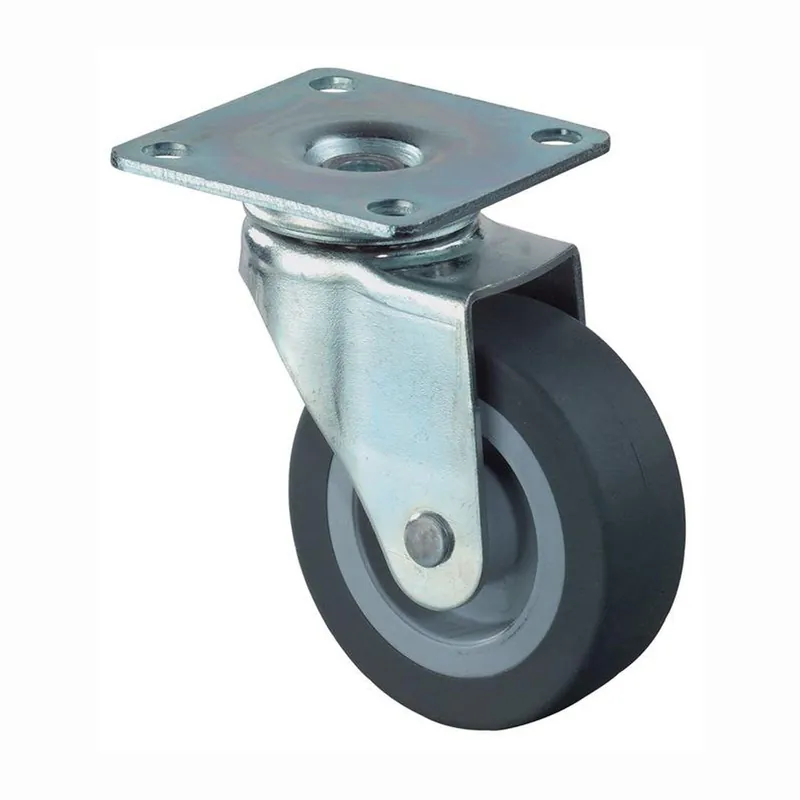 BS Rollen Lenkrolle mit Anschraubplatte Gummi Gleitlager 25 mm 15 kg - F26.025 Rabatt