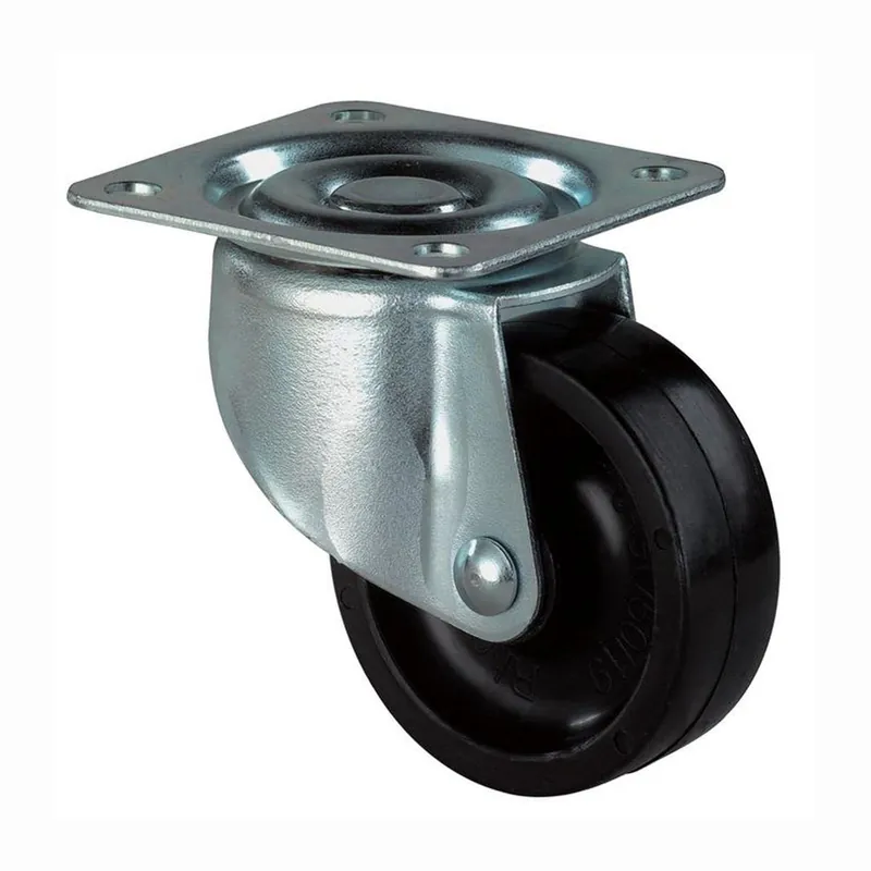 BS Rollen Lenkrolle mit Anschraubplatte Kunststoff schwarz Gleitlager 25 mm 15 kg - F25.025 Sonderaktion