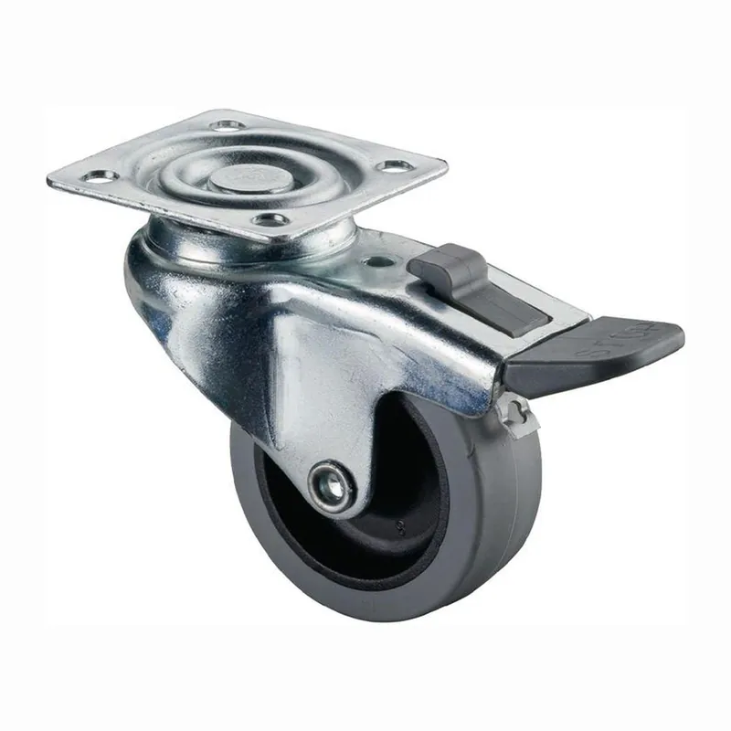 BS Rollen Lenkrolle mit Totalfeststeller und Anschraubplatte Rad-Ø 50 mm 35 kg - A220.A80.050 Sonderaktion