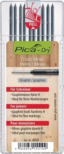 Direkt Vom Hersteller Pica Minenset Pica-Dry 10x graphit Spezialhärte "H" - 4050