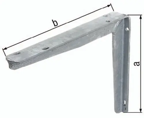 Sichere Zahlung GAH Alberts Konsole L.250mm H.200mm STA roh TZN Trgf.225kg - 800703