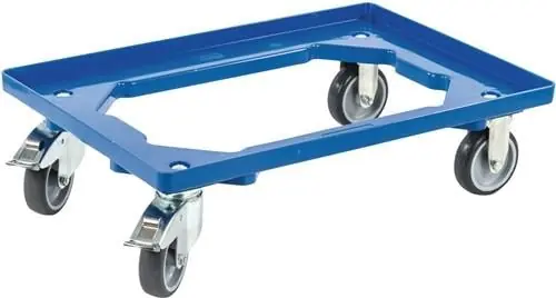 allit Kistenroller Tragfähigkeit 250 kg Gummi-Bereifung - 456858 Neuheit
