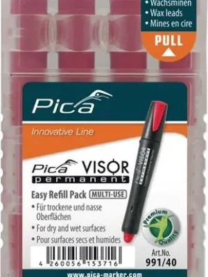Pica Minenset Visor permanent 4x rot - 991/40 Sichere Zahlung