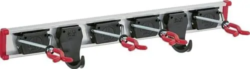 Gerätehalter Länge Führungsschiene 500 mm 2 Haken 4 Halter Aluminium - 04.02.2005 Must-Have