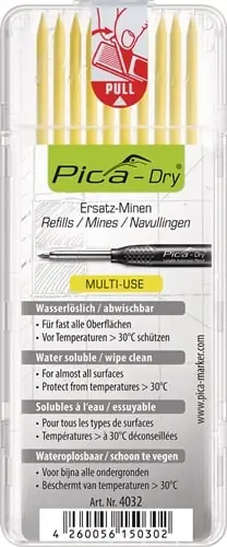 Rabatt PICA Minenset-Dry 10x gelb feucht abwischbar 10 Minen/Set - 4032