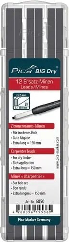 Pica Minenset Pica BIG-Dry 12x graphit 2H - 6050 Direkt Vom Hersteller
