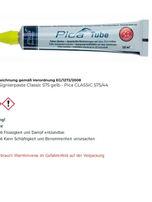 Pica Signierpaste Classic 575 gelb - Pica CLASSIC 575/44 Garantierte Lieferung