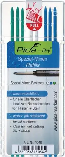 Pica Minenset Pica-Dry 3x blau, 2x weiß, 3x grün - 4040 Expressversand